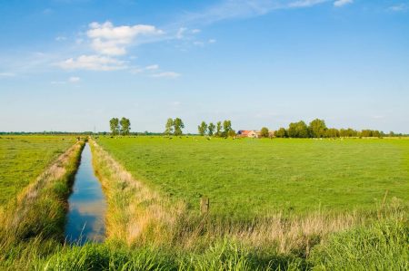 Het weidse landschap in Ostfriesland