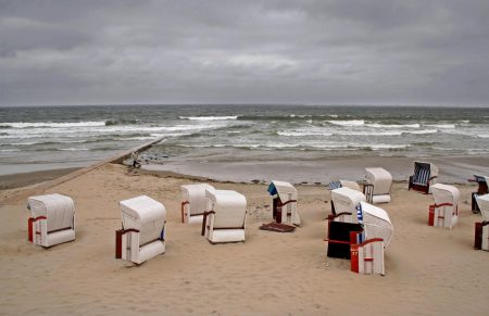 Het heerlijke strand op het eiland Wangerooge aan de Noordzee