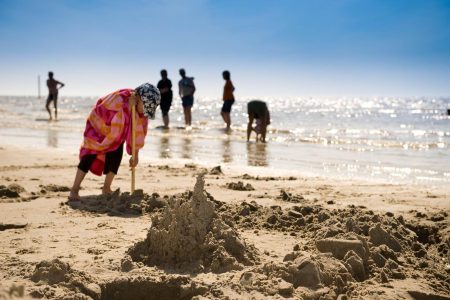 Het strand aan de Oostzee in Schleswig Holstein