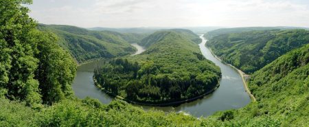 De Saarschleife in het Saarland